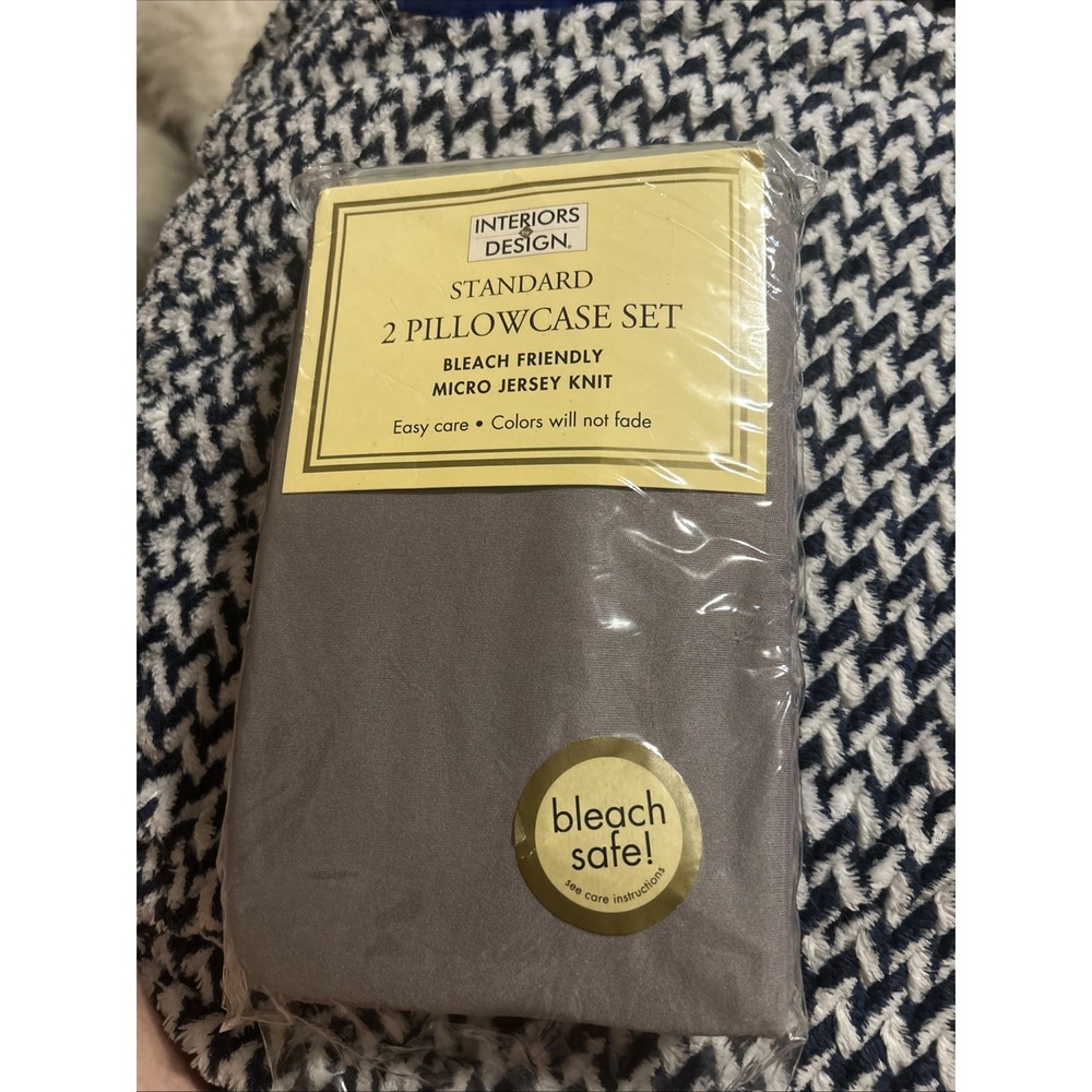 Standard 2 Pillowcase Set Micro Jersey Knit